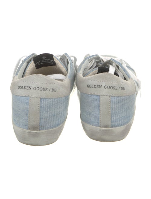 Golden Goose Denim Glitter Accents Sneakers
