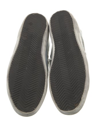 Golden Goose Denim Glitter Accents Sneakers