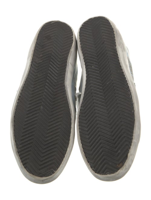 Golden Goose Denim Glitter Accents Sneakers