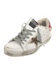 Golden Goose Leather Colorblock Pattern Sneakers