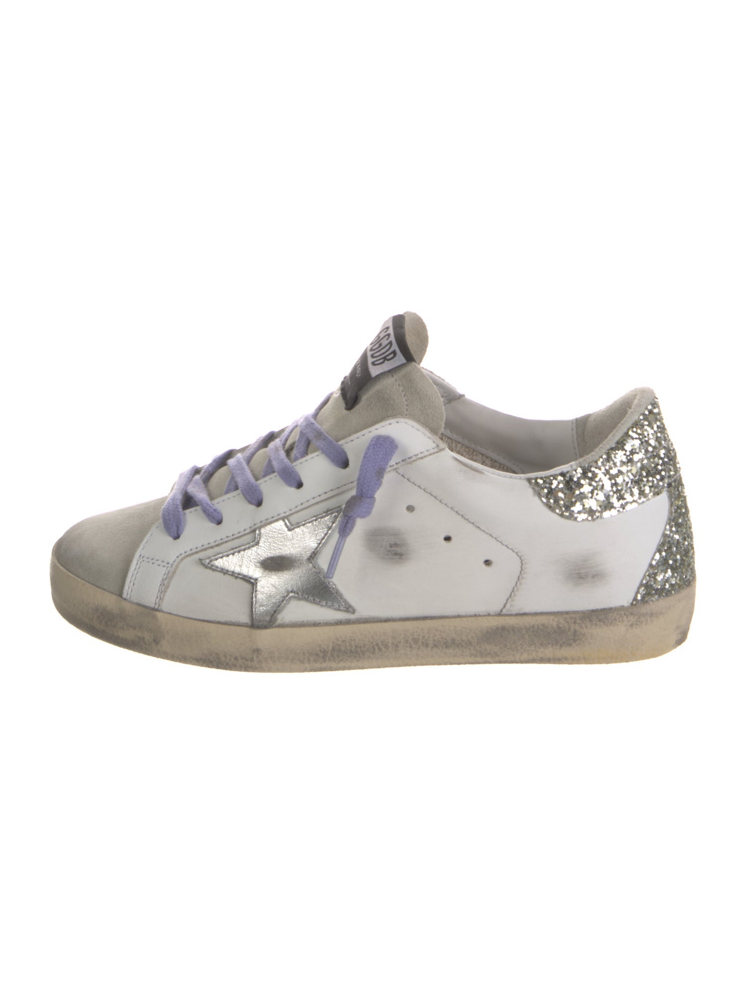 Golden Goose Leather Printed Sneakers w/ Tags