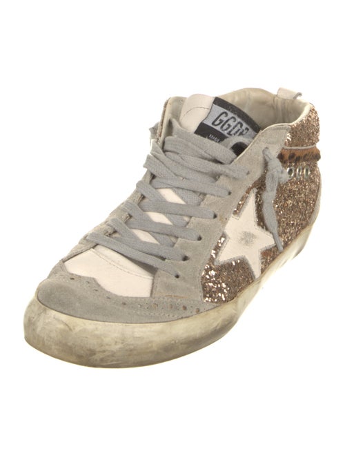 Golden Goose Glitter Colorblock Pattern Sneakers