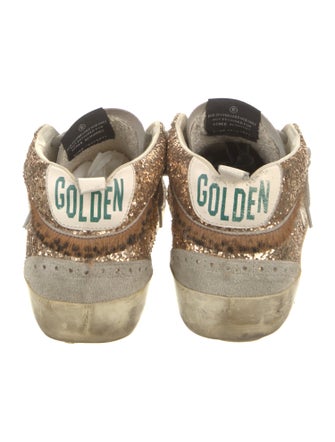 Golden Goose Glitter Colorblock Pattern Sneakers