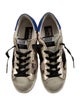 Golden Goose Leather Animal Print Sneakers