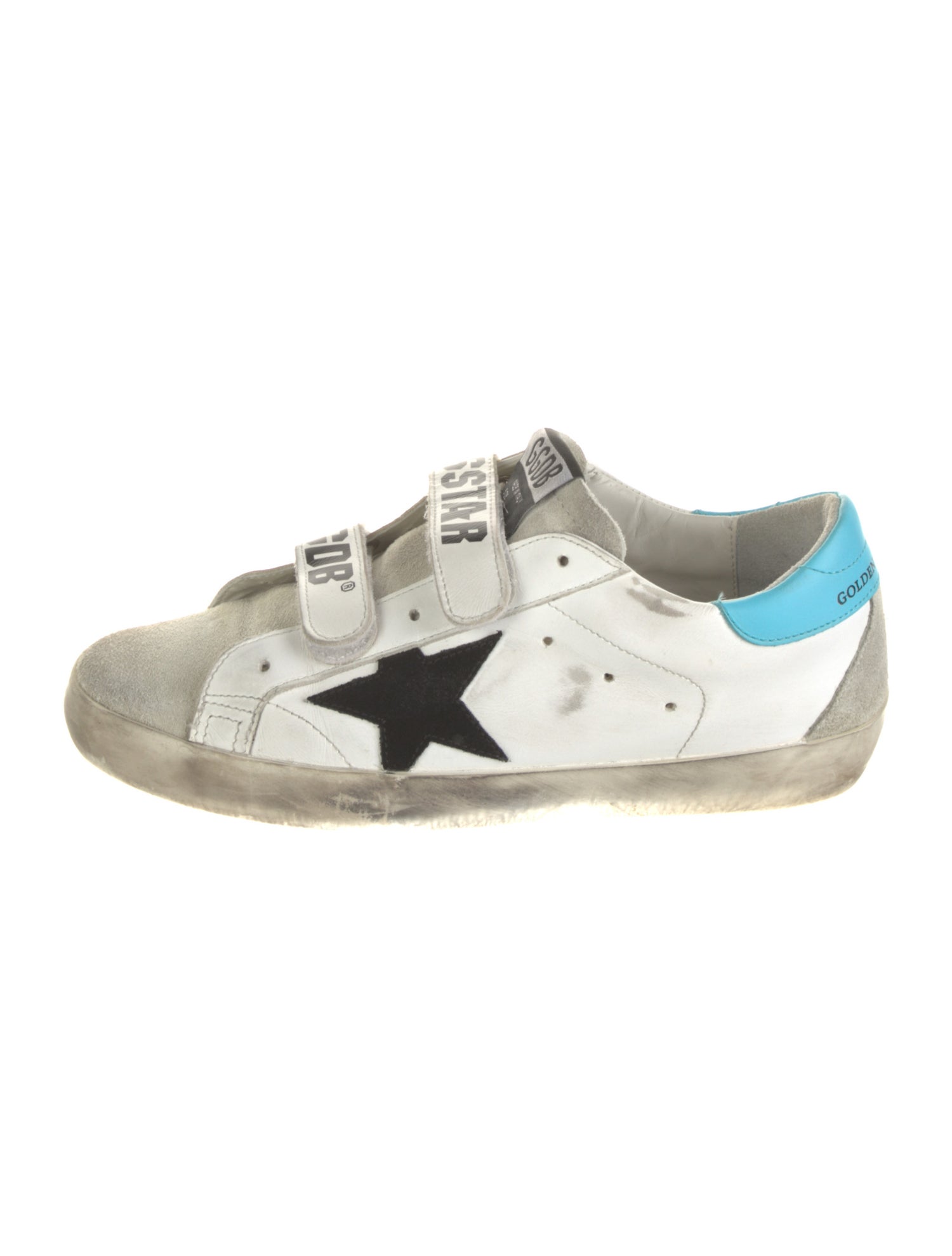 Golden Goose Leather Printed Sneakers