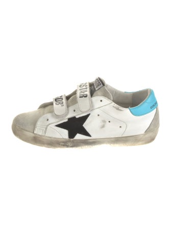 Golden Goose Leather Printed Sneakers