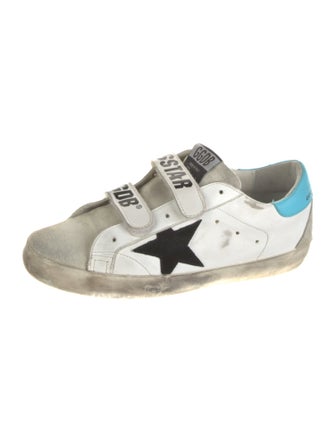 Golden Goose Leather Printed Sneakers