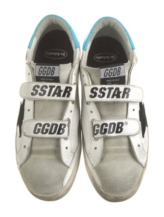 Golden Goose Leather Printed Sneakers