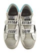 Golden Goose Leather Printed Sneakers