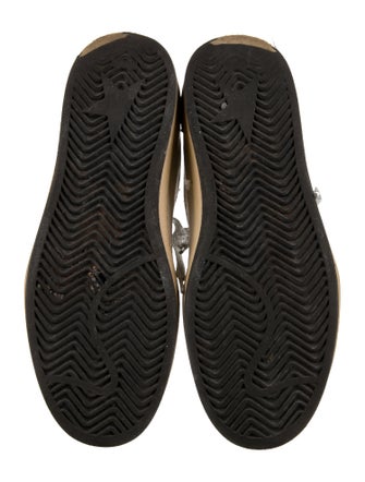 Golden Goose Leather Printed Sneakers