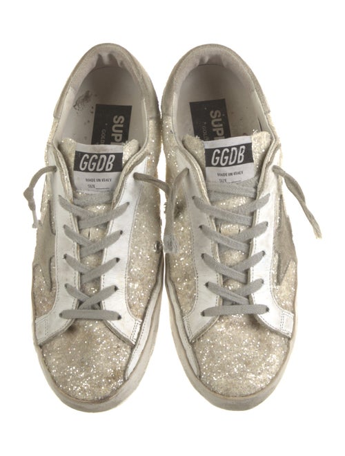 Golden Goose Glitter Printed Sneakers