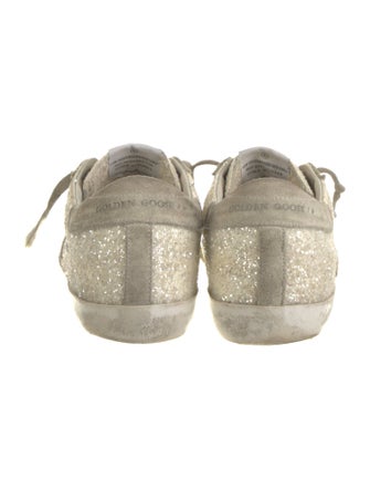 Golden Goose Glitter Printed Sneakers