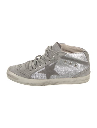 Golden Goose Suede Graphic Print Sneakers