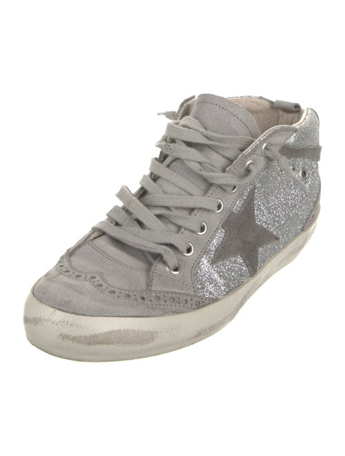 Golden Goose Suede Graphic Print Sneakers