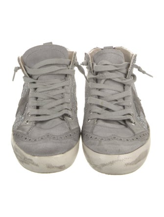 Golden Goose Suede Graphic Print Sneakers