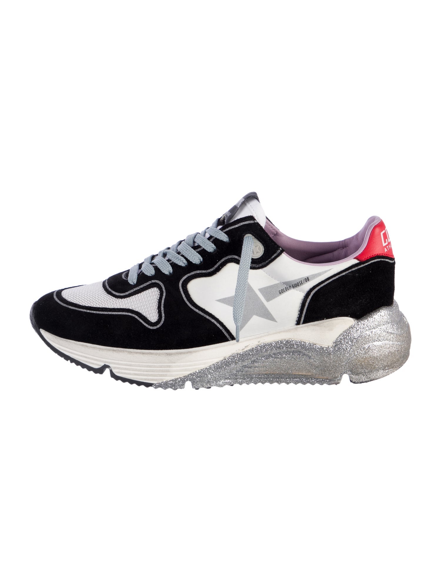 Golden Goose Suede Printed Athletic Sneakers