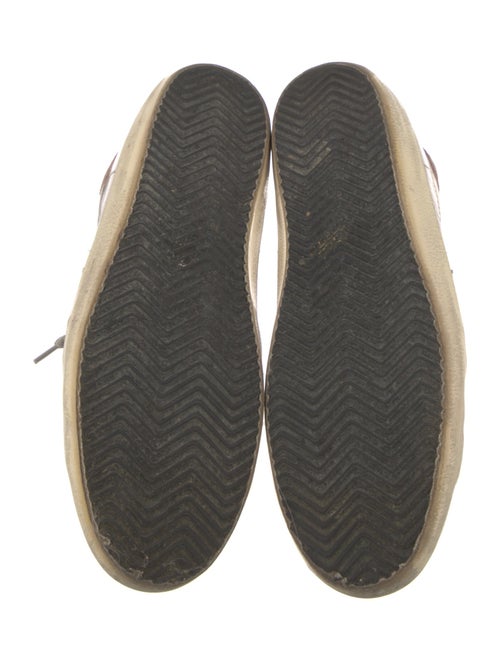 Golden Goose Leather Colorblock Pattern Sneakers