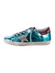Golden Goose Leather Graphic Print Sneakers