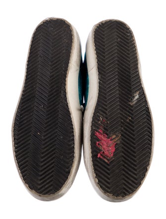 Golden Goose Leather Graphic Print Sneakers