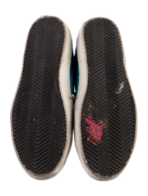 Golden Goose Leather Graphic Print Sneakers