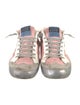 Golden Goose Suede Colorblock Pattern Sneakers