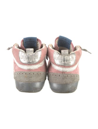 Golden Goose Suede Colorblock Pattern Sneakers