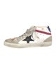 Golden Goose Leather Colorblock Pattern Sneakers