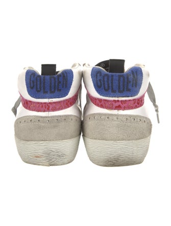 Golden Goose Leather Colorblock Pattern Sneakers