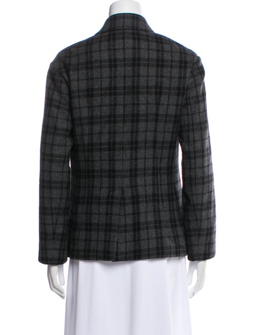 Golden Goose Wool Plaid Print Blazer