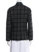 Golden Goose Wool Plaid Print Blazer