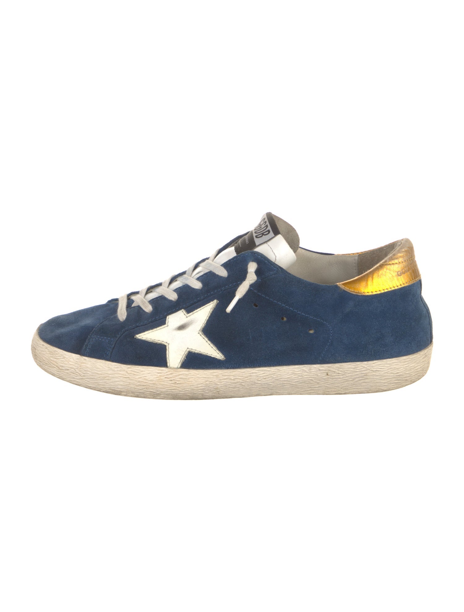 Golden Goose Suede Distressed Accents Sneakers