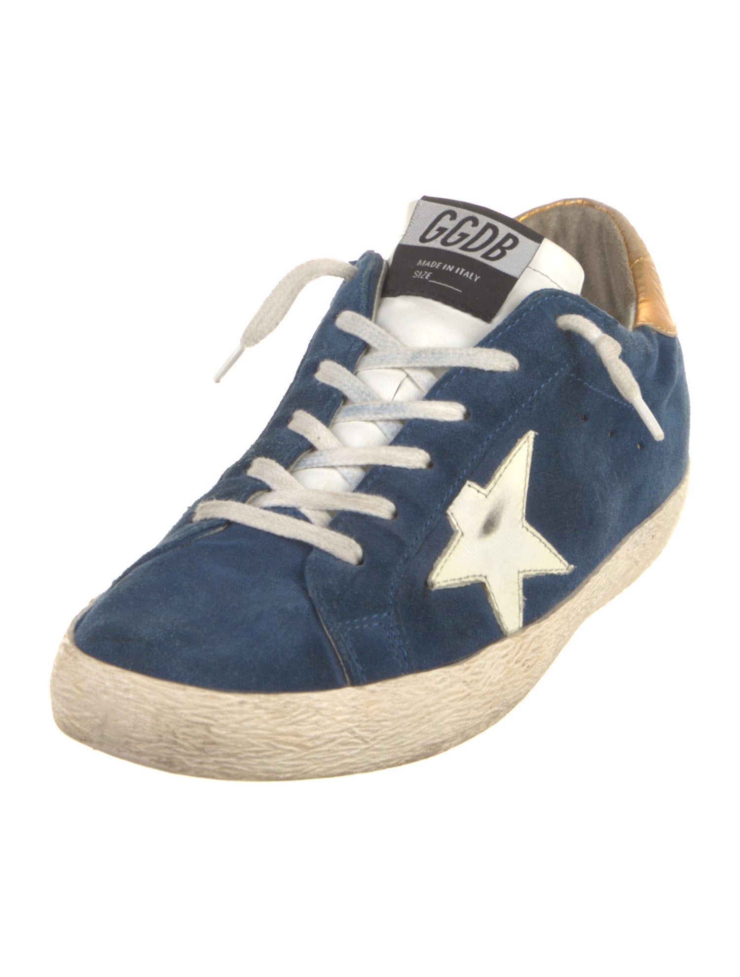 Golden Goose Suede Distressed Accents Sneakers