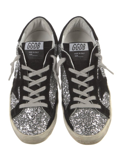 Golden Goose Glitter Colorblock Pattern Sneakers