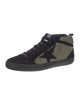 Golden Goose Suede Colorblock Pattern Sneakers