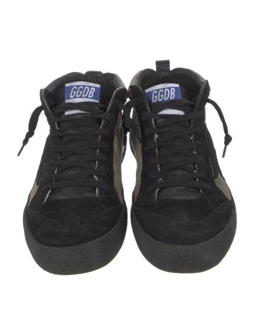 Golden Goose Suede Colorblock Pattern Sneakers