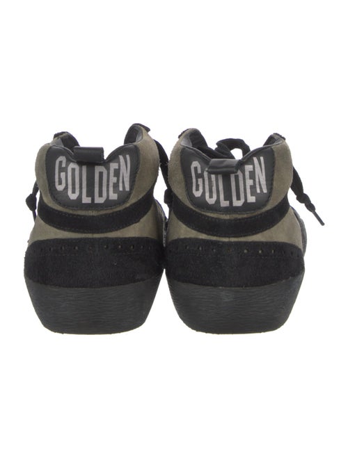 Golden Goose Suede Colorblock Pattern Sneakers