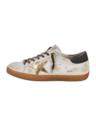 Golden Goose Suede Graphic Print Sneakers