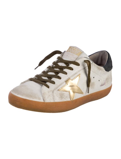 Golden Goose Suede Graphic Print Sneakers