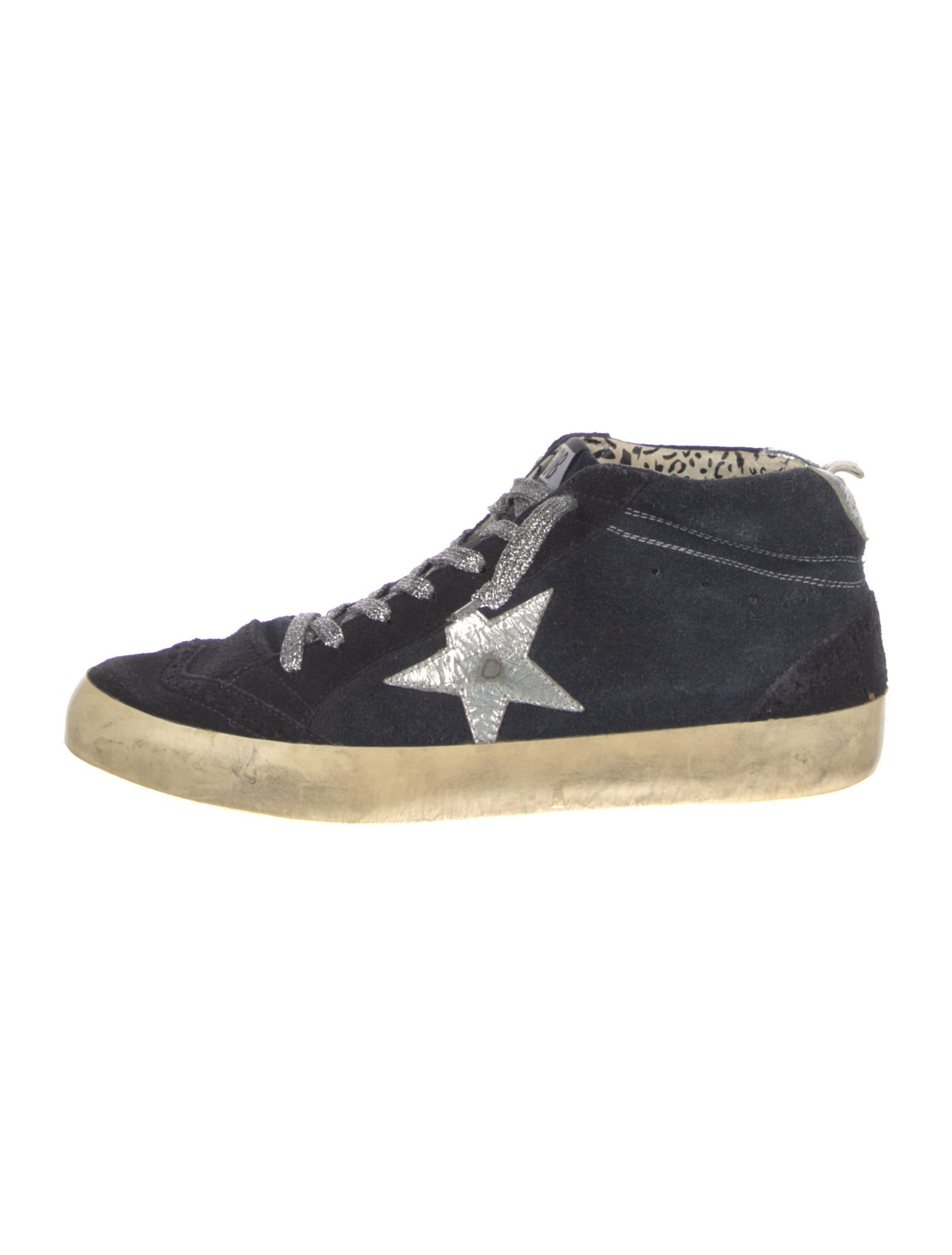 Golden Goose Suede Distressed Accents Sneakers