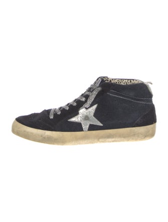 Golden Goose Suede Distressed Accents Sneakers