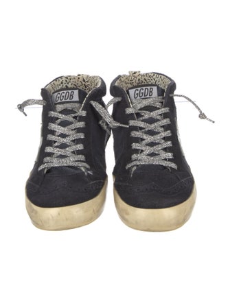 Golden Goose Suede Distressed Accents Sneakers