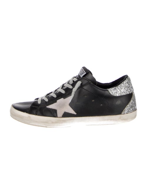 Golden Goose Leather Printed Sneakers