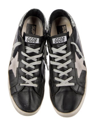 Golden Goose Leather Printed Sneakers
