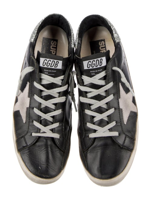 Golden Goose Leather Printed Sneakers