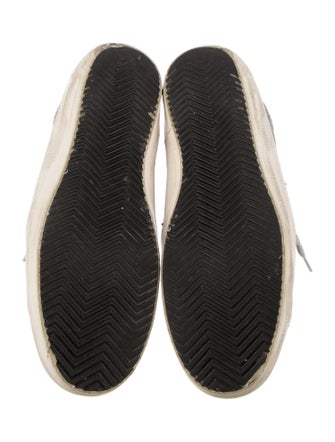 Golden Goose Leather Printed Sneakers