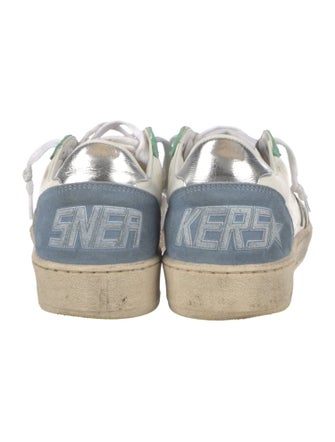 Golden Goose Leather Colorblock Pattern Sneakers