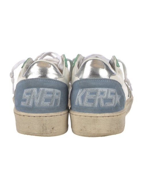 Golden Goose Leather Colorblock Pattern Sneakers