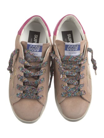 Golden Goose Suede Distressed Accents Sneakers
