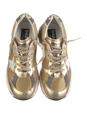 Golden Goose Leather Printed Sneakers
