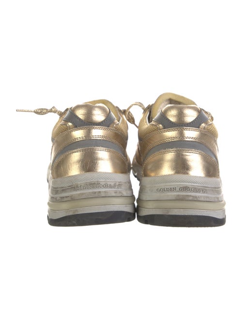 Golden Goose Leather Printed Sneakers